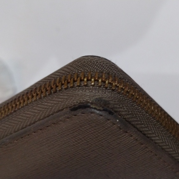 Furla Women’s Babylon Leather Zip Wallet – Brown Grey, Genuine, Includes Box - Picture 7 of 12